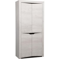 Шкаф распашной Олмеко Лючия 33.03 (бетон пайн белый/венге/белый)