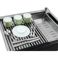 Кухонная мойка Futur FK 6050 Eco Embossing Pop-up Roll plus (Satin)