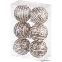 Елочная игрушка Elan Gallery Полоски 970066 (шампань)