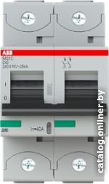 Выключатель автоматический ABB S802C-C40 2P C 40A 25kA 3M 2CCS882001R0404