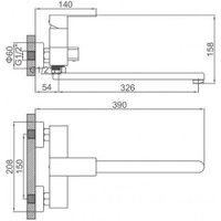 Смеситель Ledeme L72225