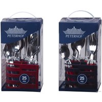 Набор столовых приборов Peterhof PH-22120 (красный)