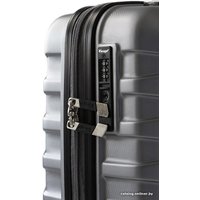 Чемодан-спиннер Verage Crust 17106-2+ 70 см (серебристый)