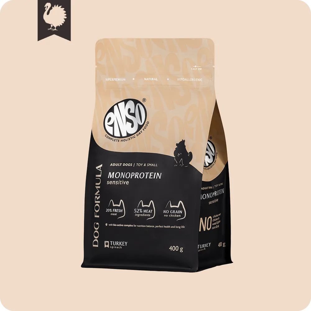 Сухой корм для собак Enso DF Monoprotein индейка шпинат 020/251277 400 г