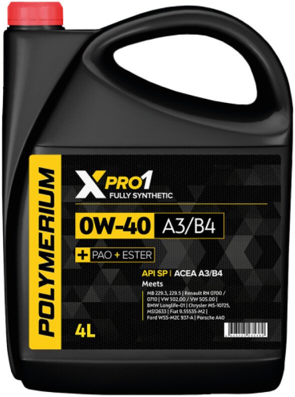 Моторное масло Polymerium XPRO1 0W-40 A3/B4 50л