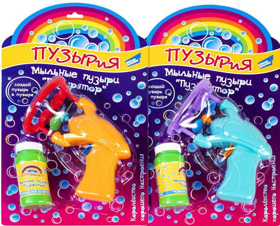 

Пистолет для создания мыльных пузырей Dream Makers Пузырятор 2288C