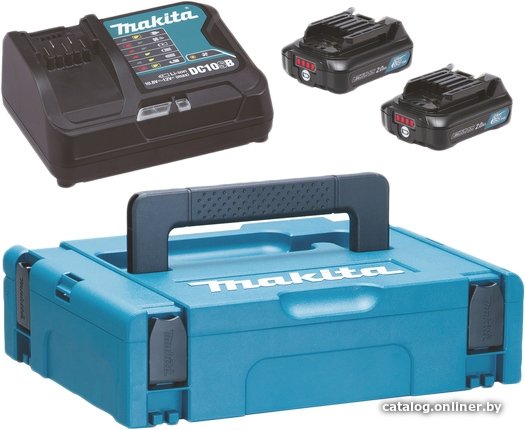 Аккумулятор с зарядным устройством Makita BL1021B + DC10SB (12В/2 Ah + 12В)