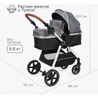 Универсальная коляска Tomix Sunny 619C (3 в 1, grey)