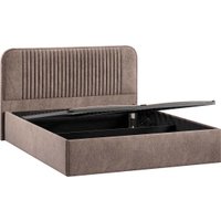 Кровать Трия Тиффани Тип 1 c ПМ и заглушиной 160x200 (микровелюр Wellmart Latte) в Бресте