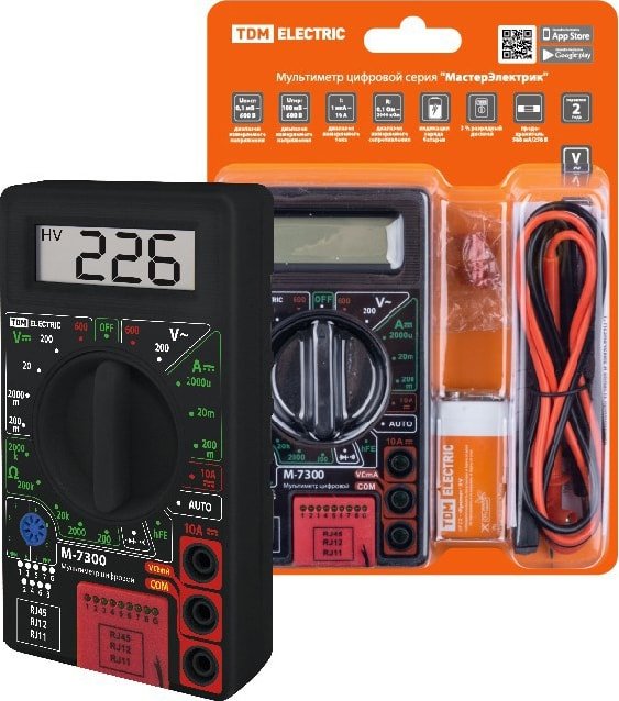 

Мультиметр TDM Electric М-7300