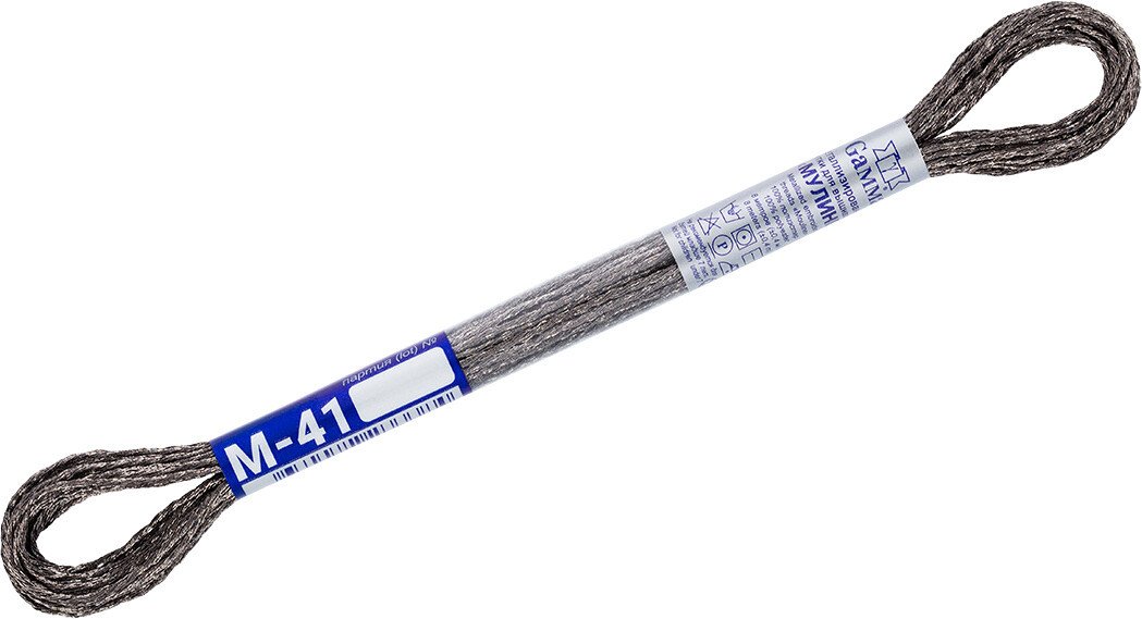 

Нитки для вышивания Gamma М-41 8 м (серый)