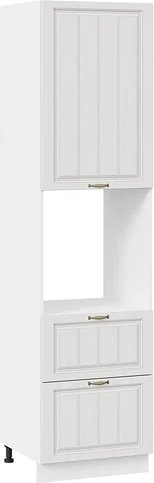 

Шкаф напольный Трия Лина 1П6Я2 с одной дверью и двумя ящиками (белый/белый)