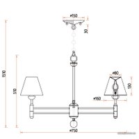 Подвесная люстра Favourite Avangard 2952-6P