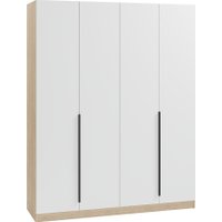 Шкаф распашной Soma Lord Black 160x200 (дуб сонома/белый)