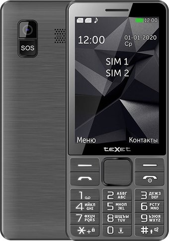 Кнопочный телефон TeXet TM-D324 (черный)