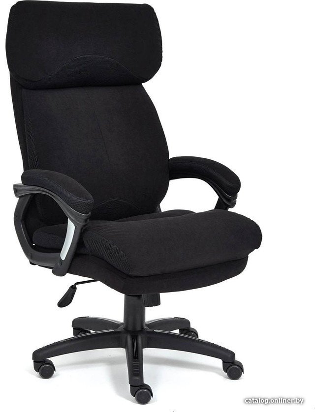 Офисное кресло TetChair Duke (флок, черный/черный)
