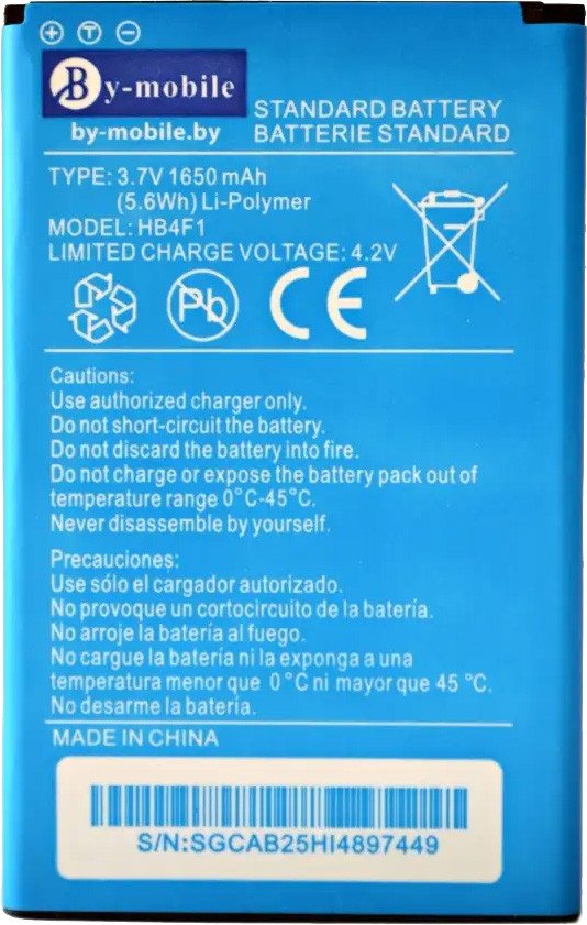 Аккумулятор для телефона By-mobile совместим с BQ BQ-2001