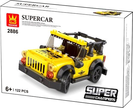 

Конструктор Wange Спорткар - 86 143662 (122эл)