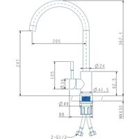 Смеситель ARFEKA Sirio 309 (темно-серый)