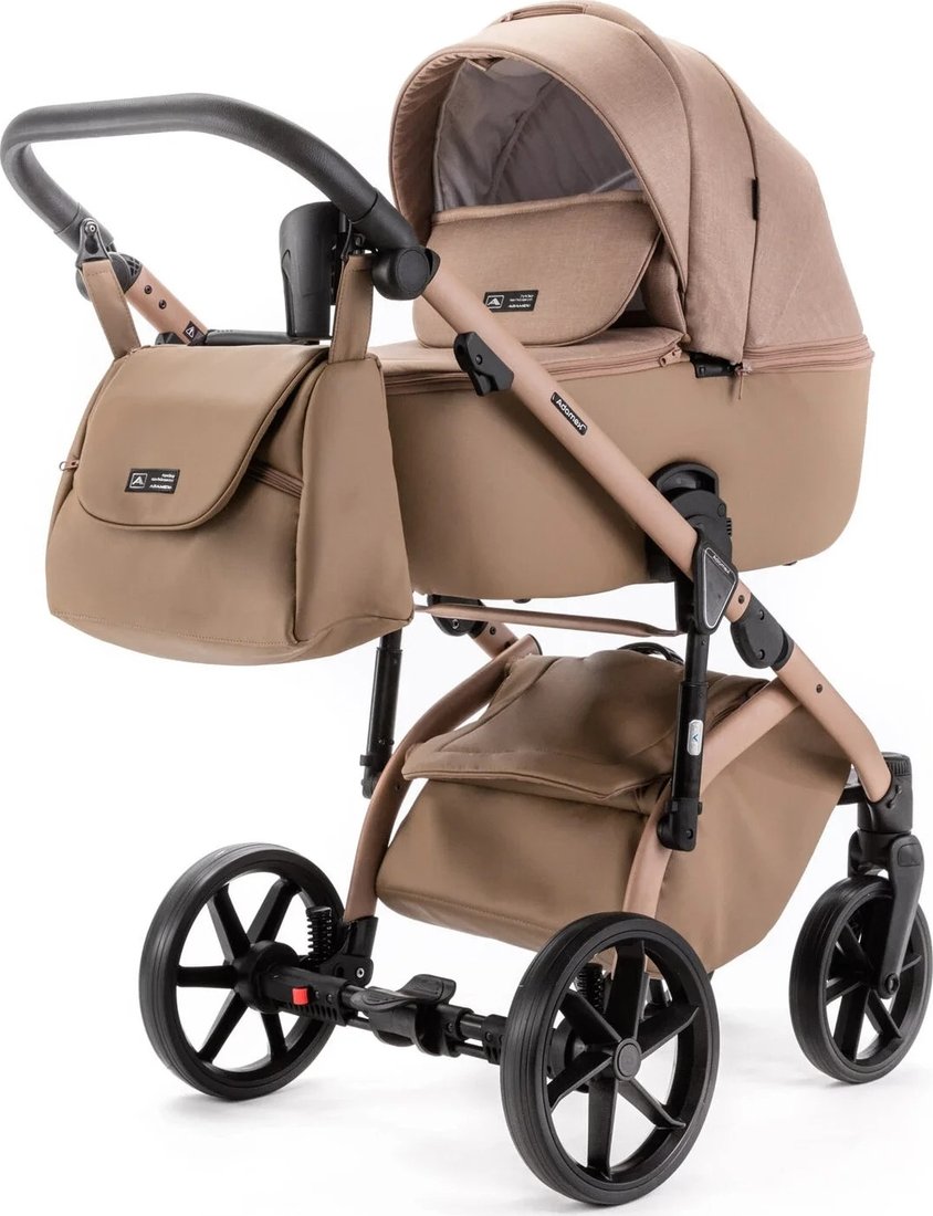 Универсальная коляска Adamex Nola Natura (2 в 1, Camel-5)