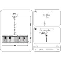 Подвесная люстра Ambrella light Traditional TR5096