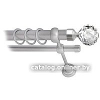 Карниз для штор Lm Decor Кристалл 130 2р гладкий 25/16мм (сатин, 3м)