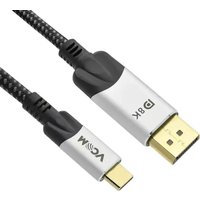 Кабель VCOM CU422MCV-1.8M USB Type-C - DisplayPort (1.8 м, черный/серый)