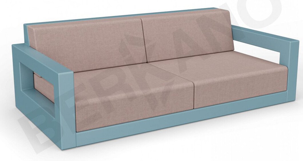 

Садовый диван Berkano Quarter lounge с подушками 250_009_20 (бирюзовый/кофейный)
