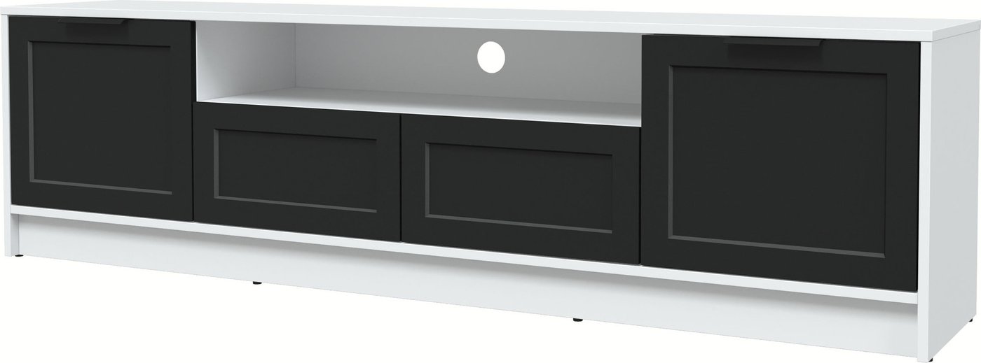

Тумба Интерлиния ТВ Концепт Тренд КТ-ТВ4-50 (белый платинум/черный)