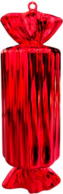 

Елочная игрушка GreenTerra Конфета Батончик 30см 202518 (красный)