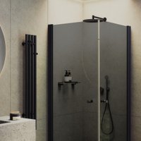 Душевой уголок MaybahGlass MGY-1296-6 (графитовое стекло/черный)