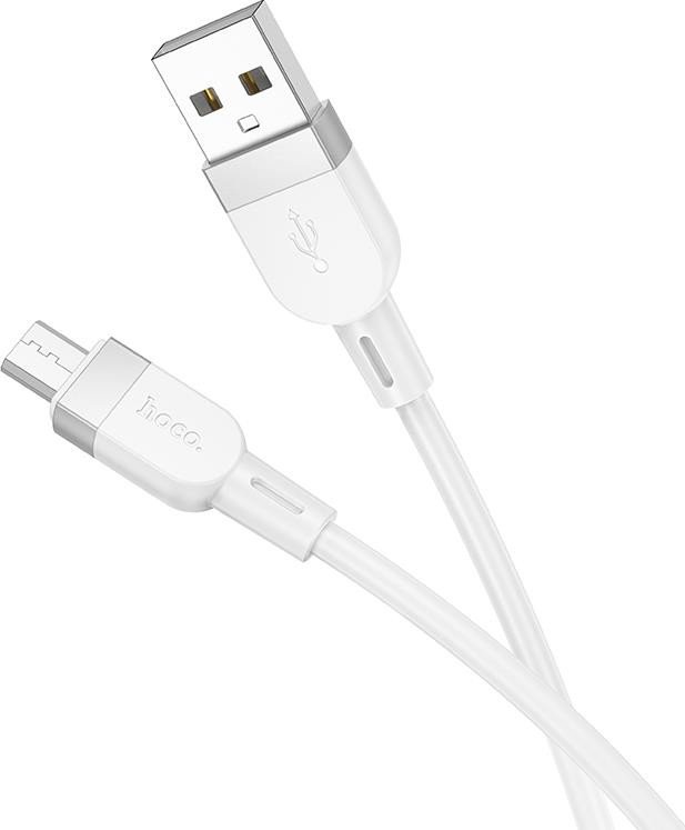 Кабель Hoco X109 USB Type-A - microUSB (1 м, белый)