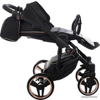 Универсальная коляска Junama Glow V2 (2 в 1, черный/матовая медь)