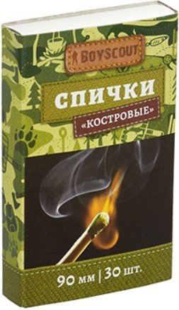 

Спички BoyScout Костровые 61029 (30 шт)