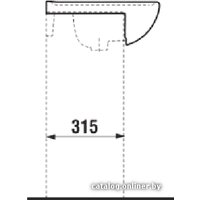 Умывальник Jika Lyra Plus 55x45 (отв. под смеситель) [8.1338.2.000.104.1]