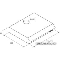 Кухонная вытяжка Jetair Senti WH/F/50 PRF0023851C в Бресте