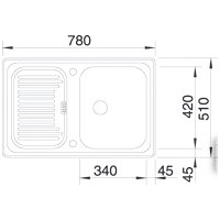 Кухонная мойка Blanco Classic 45 S (жасмин) [521311]