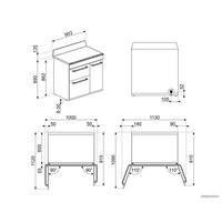 Кухонная плита Smeg TR93IBL2