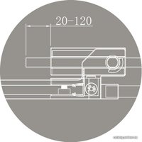 Душевой уголок Cezares SLIDER-R-2-90/100-GRIGIO-Cr