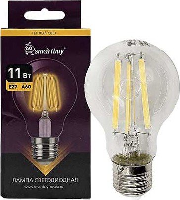 

Светодиодная лампочка SmartBuy SBL-A60F-11-27K-E27