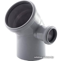 Фитинг РосТурПласт Отвод для внутренней канализации правый 110х50х45°