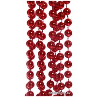 Бусы Серпантин на ёлку 2.0 м шарик средний (красный) 196-127
