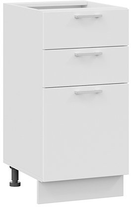 

Шкаф напольный Трия Габриэлла 1Н4Я3 (белый/сноу)