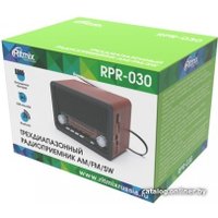 Радиоприемник Ritmix RPR-030 (черный/бордовый)