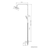 Душевая система  Haiba HB24805-7 (черный)