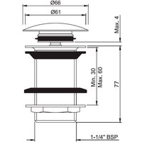 Донный клапан Jaquar ALD-GLD-727