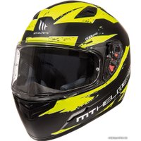 Мотошлем MT Helmets Mugello Vapor Matt (XS, черный/желтый)