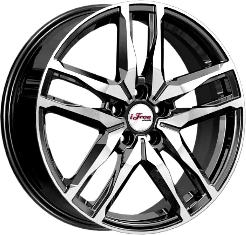 

Литые диски iFree Бомбей (КС1075) 18x6.5" 5x114.3мм DIA 66.1мм ET 47мм Блэк джек