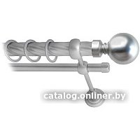Карниз для штор Lm Decor Шар большой 059 2р витой 25/16мм (сатин, 3.6м)