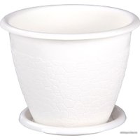 Горшок Альтернатива Розалиа 0.8 л М1521 (белый)